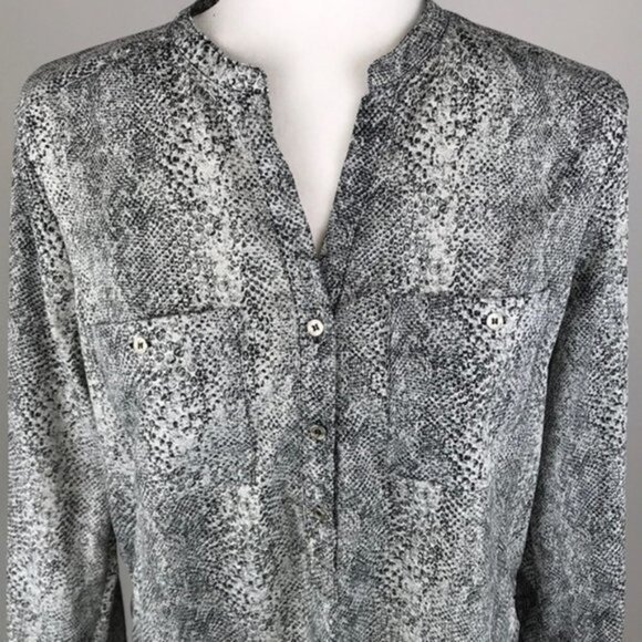 Calvin Klein Button Down Blouse Size Small - Picture 3 of 7